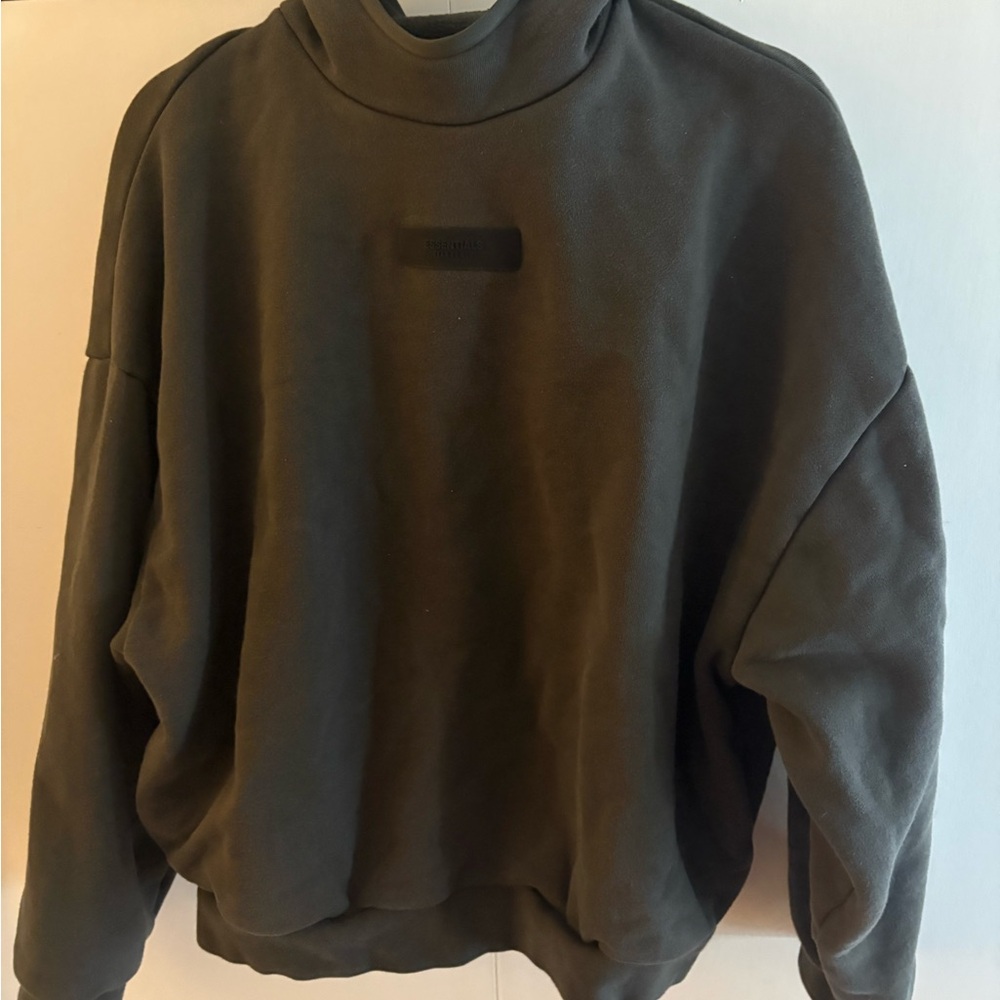 Fear of God Dark Brown Turtleneck Hoodie
